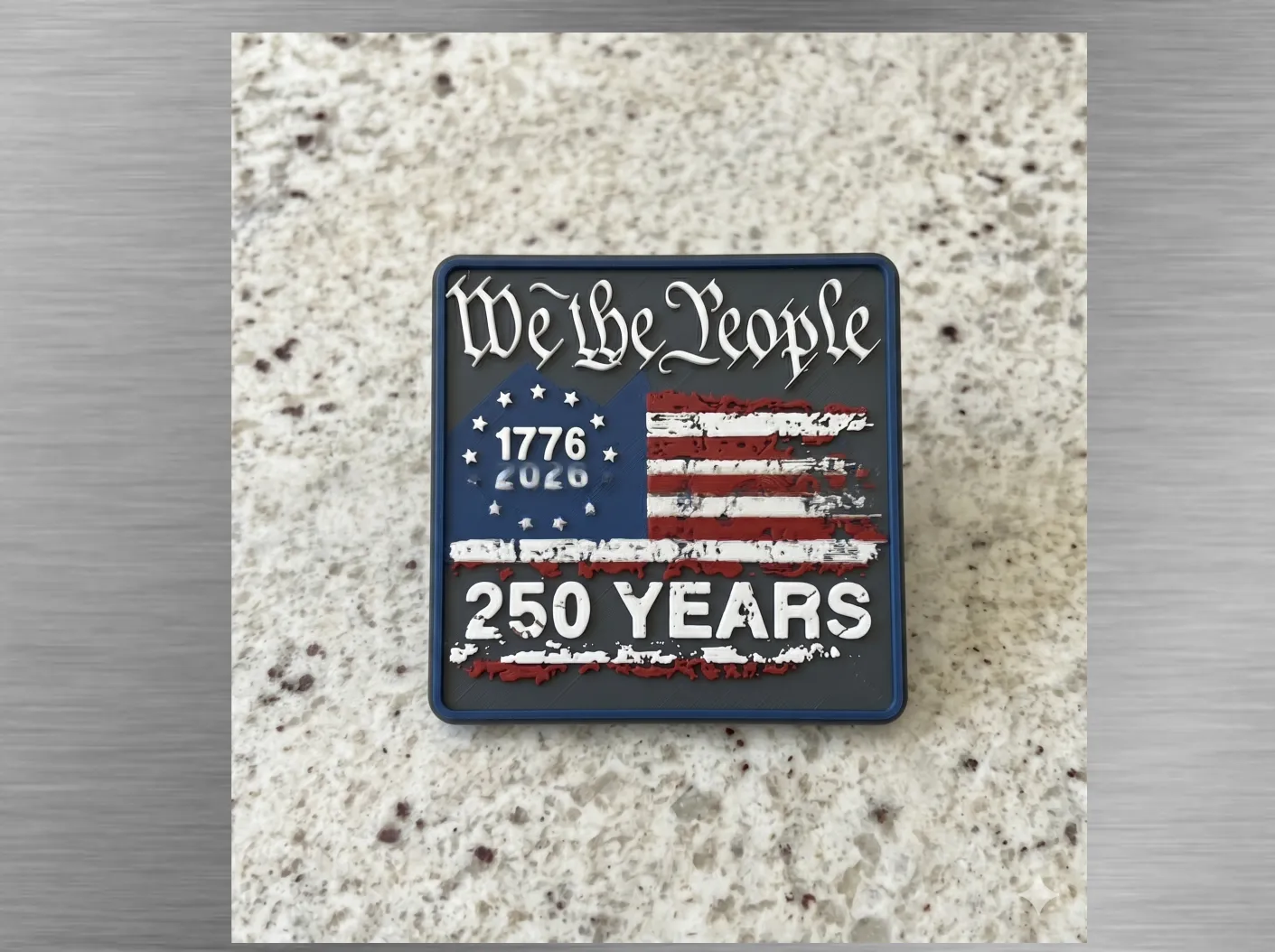 Patriotic Plaque-America 250-We the People