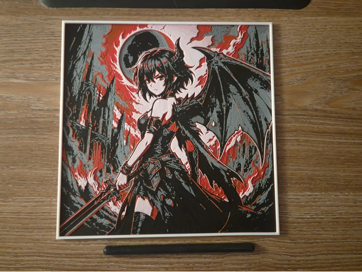 One-Winged Devil - Dark Anime HueForge