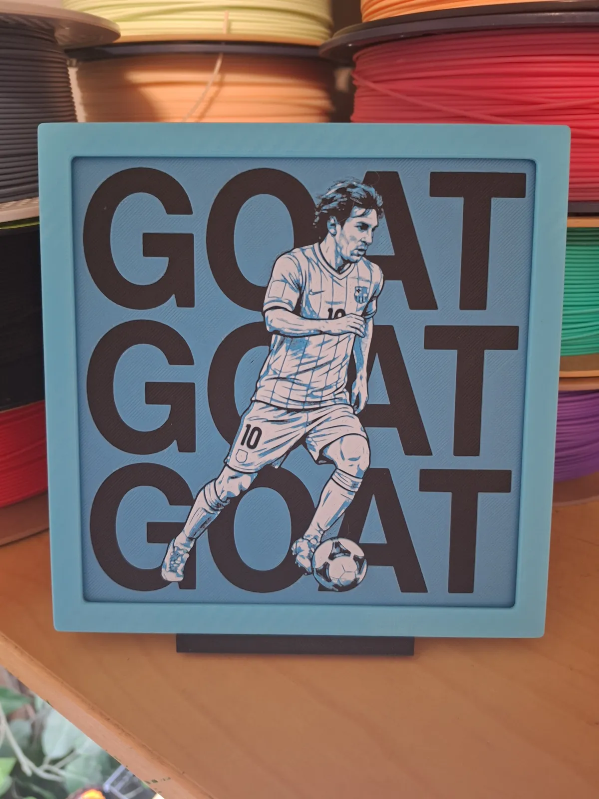 Messi Goat - 3 Colour Hueforge