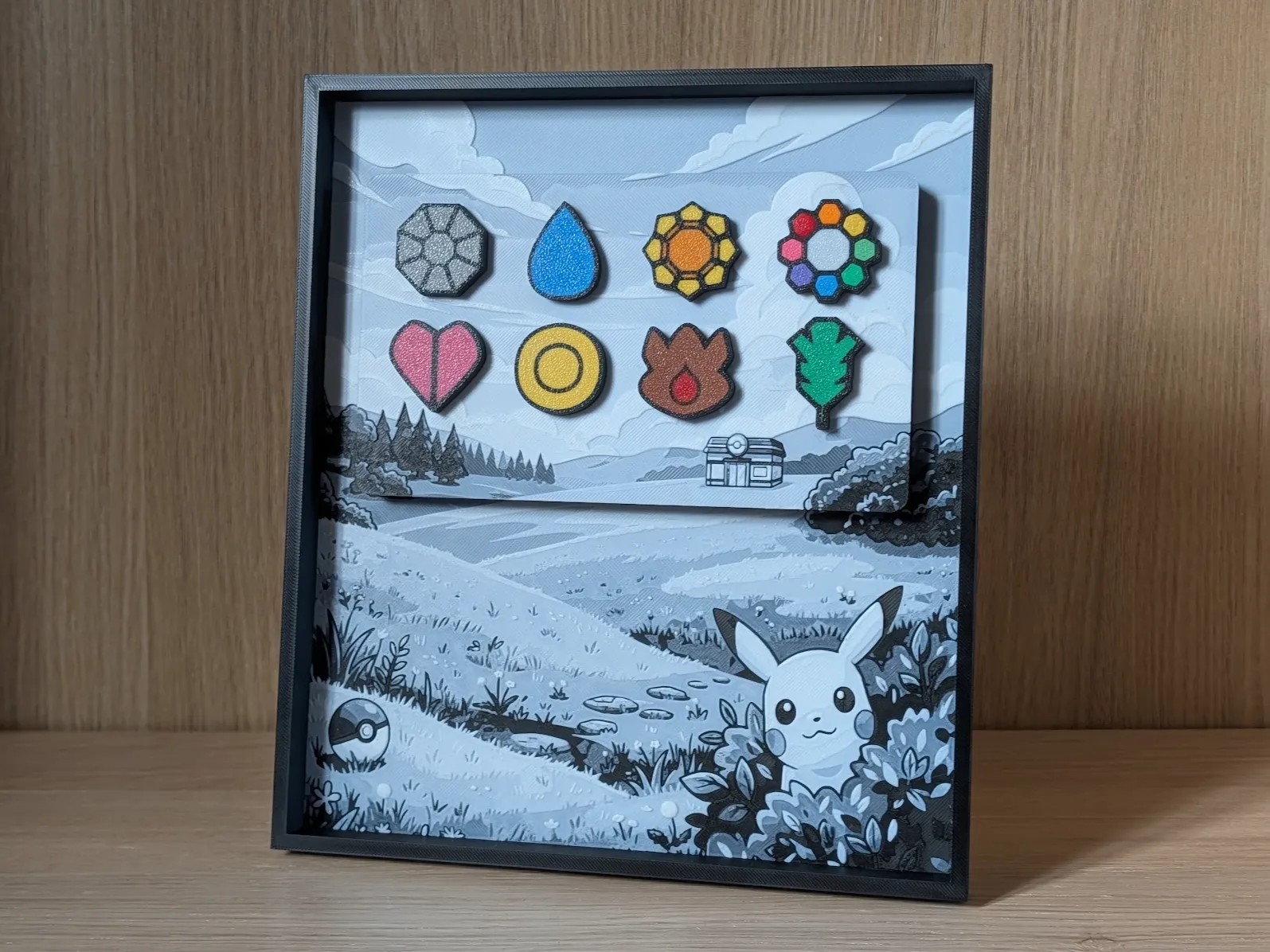*NEW!* Kanto Gym Badge Display & Frame V2