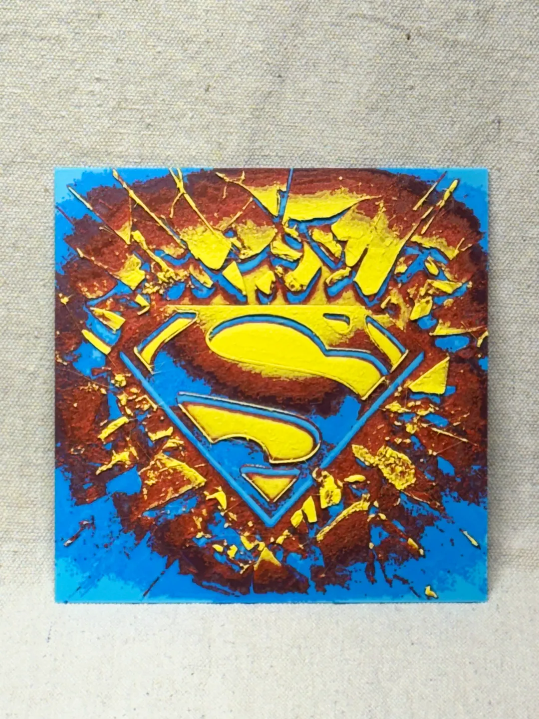 Superman Shield Hue Forge Desk/Wall Art