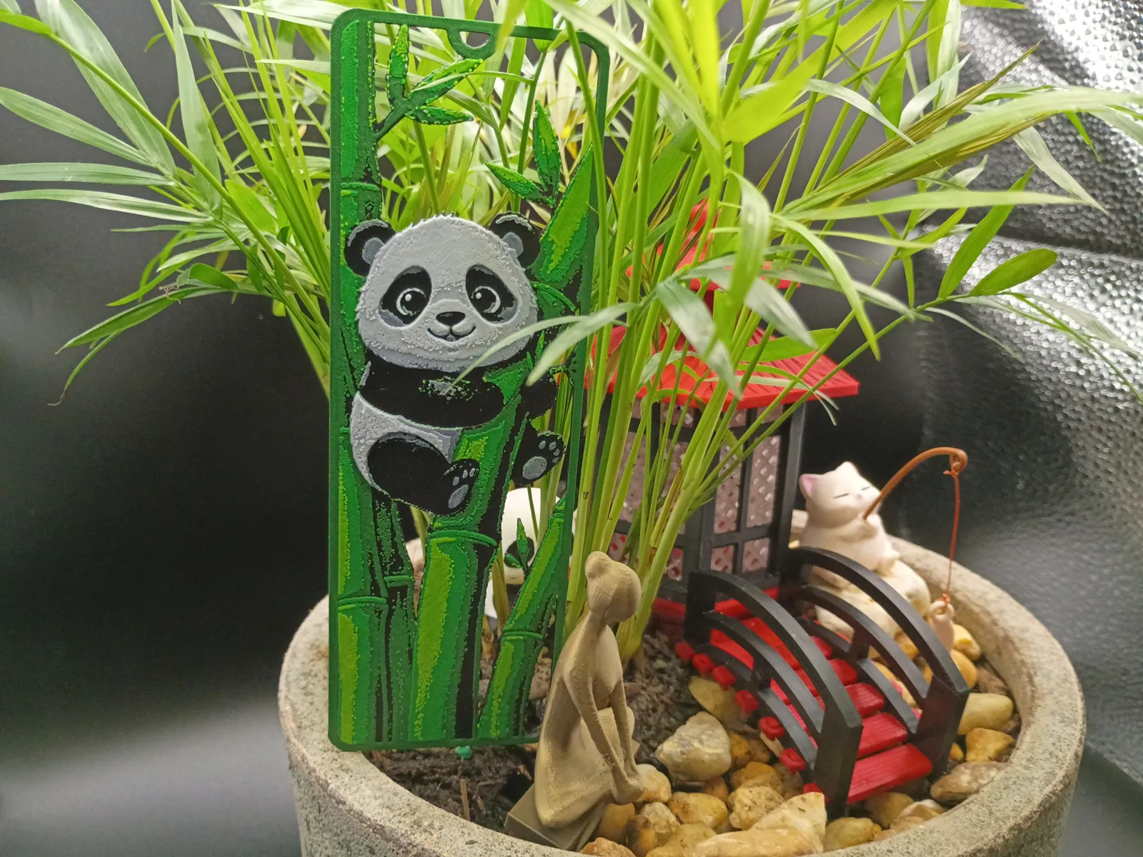 Panda V2, Framed Cutout Bookmark