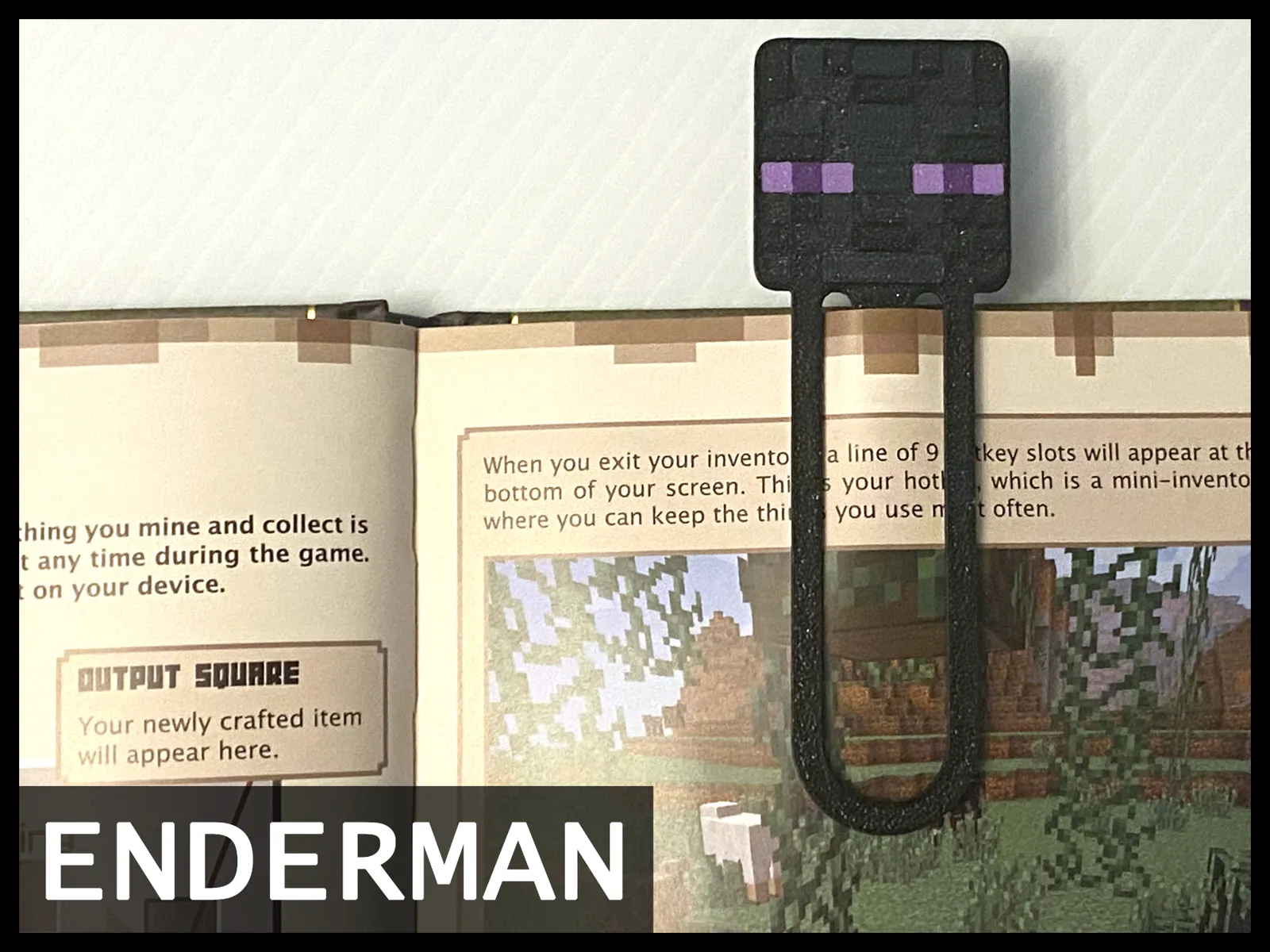 Enderman Bookmark - Minecraft