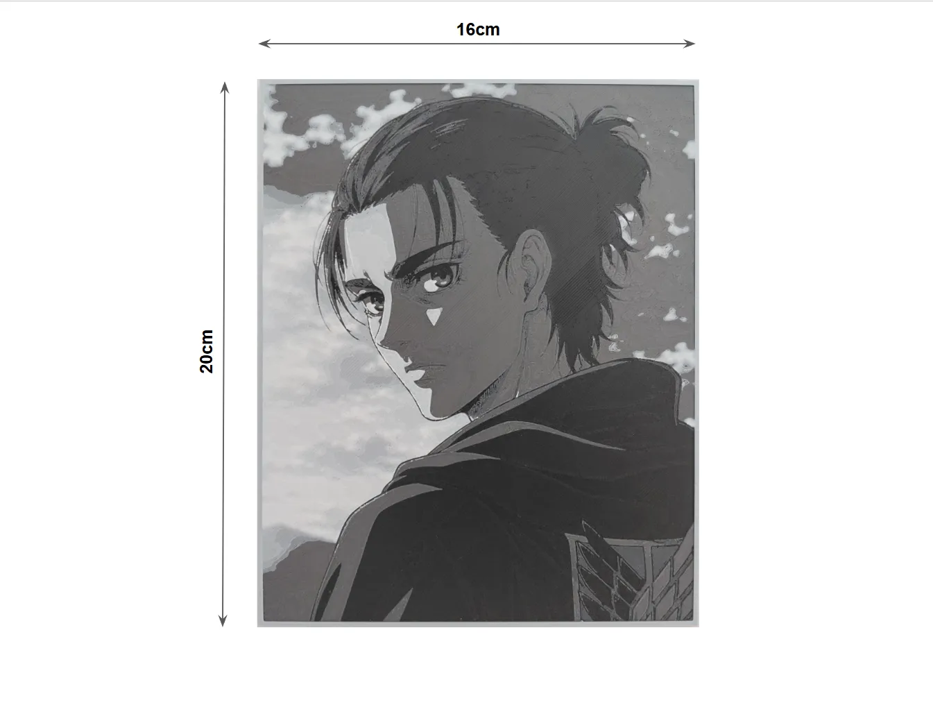 Eren Yeager Poster (Attack On Titan) HueForge