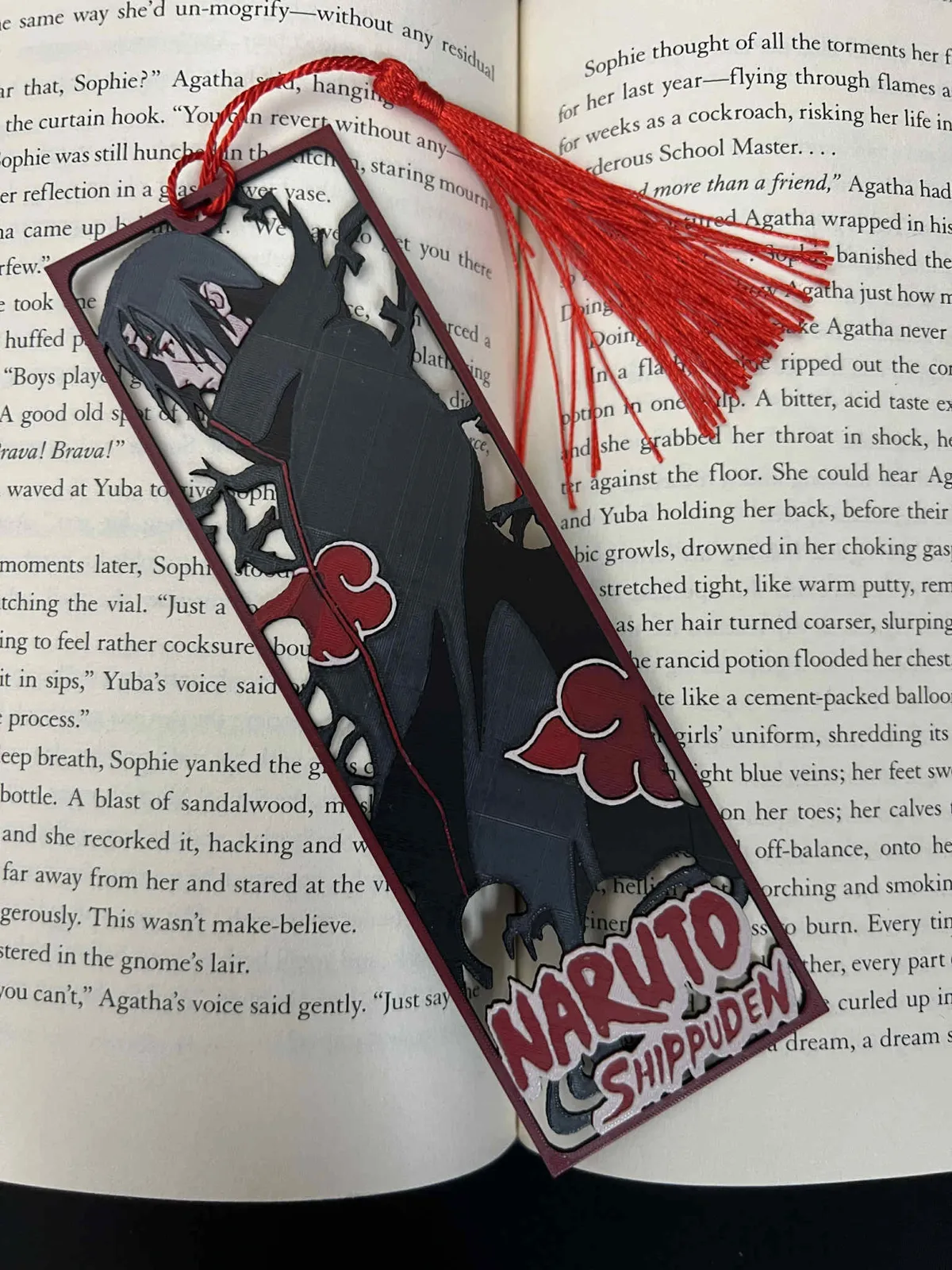 Itachi Uchiha, Naruto, Framed Cutout Bookmark