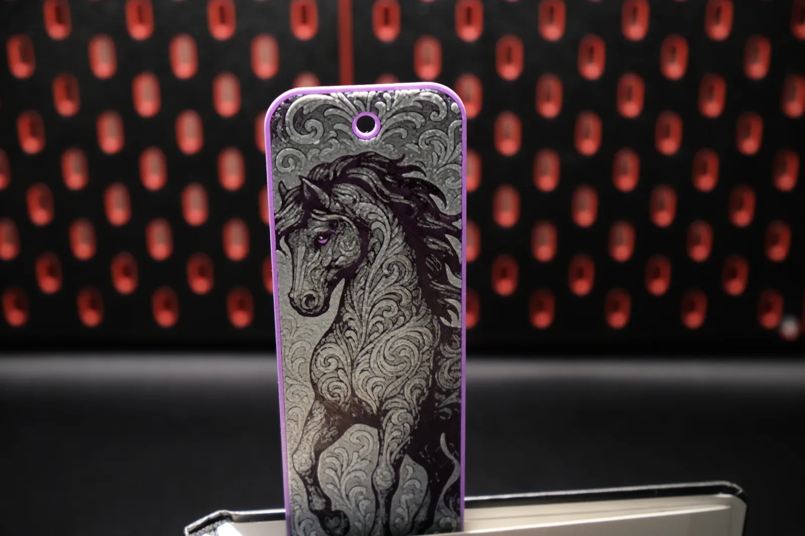 Ornamental Horse - Hueforge Bookmark