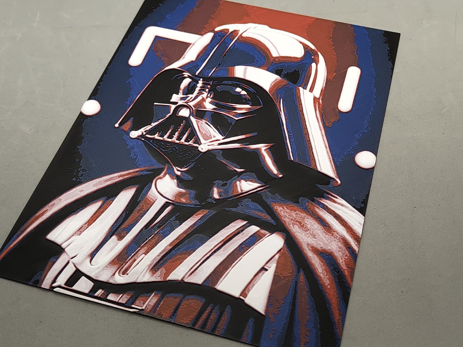 Inspered by Darth Vader 3D picture 18x24* Hueforge