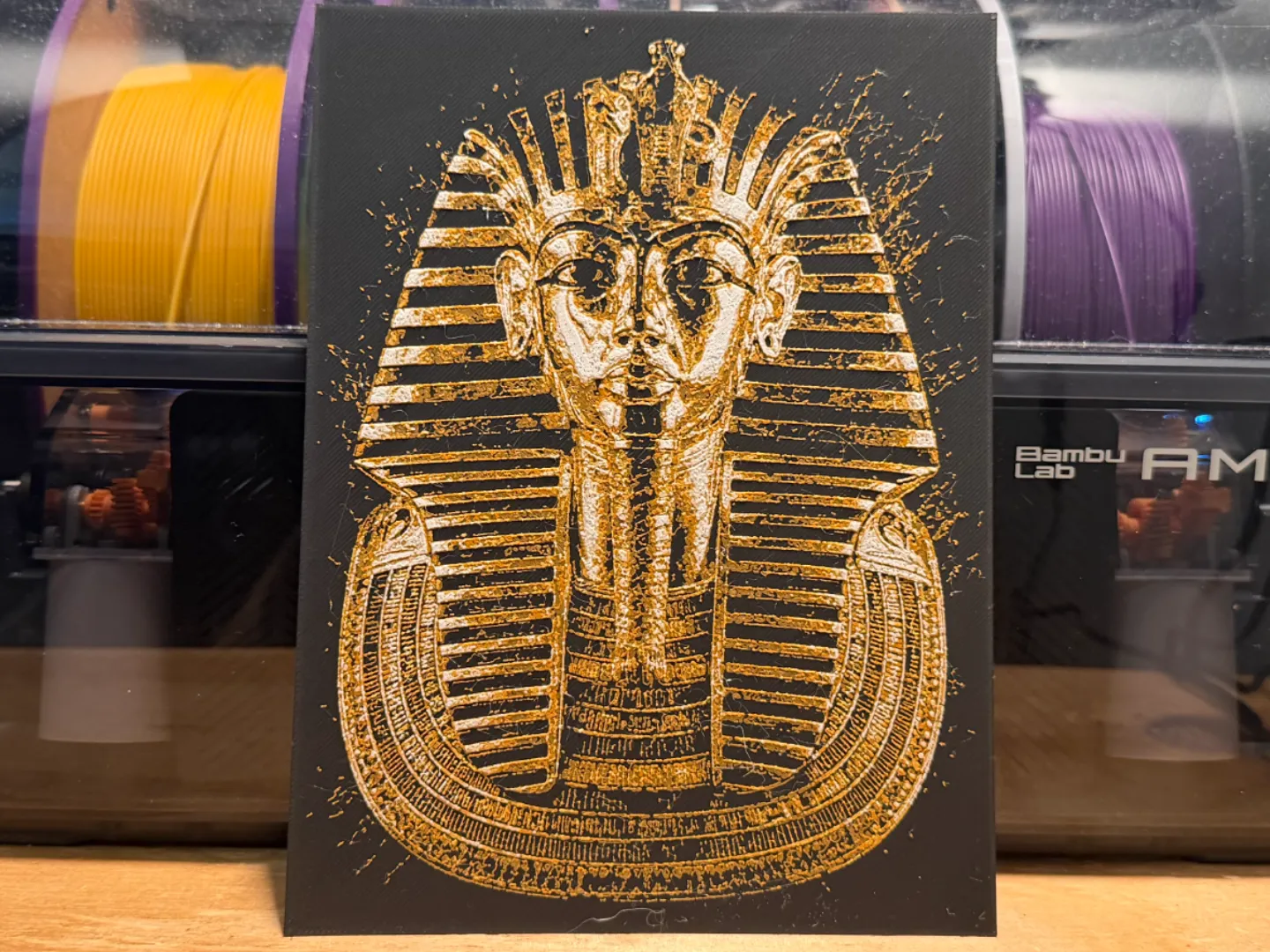 King Tut Burial Mask HueForge