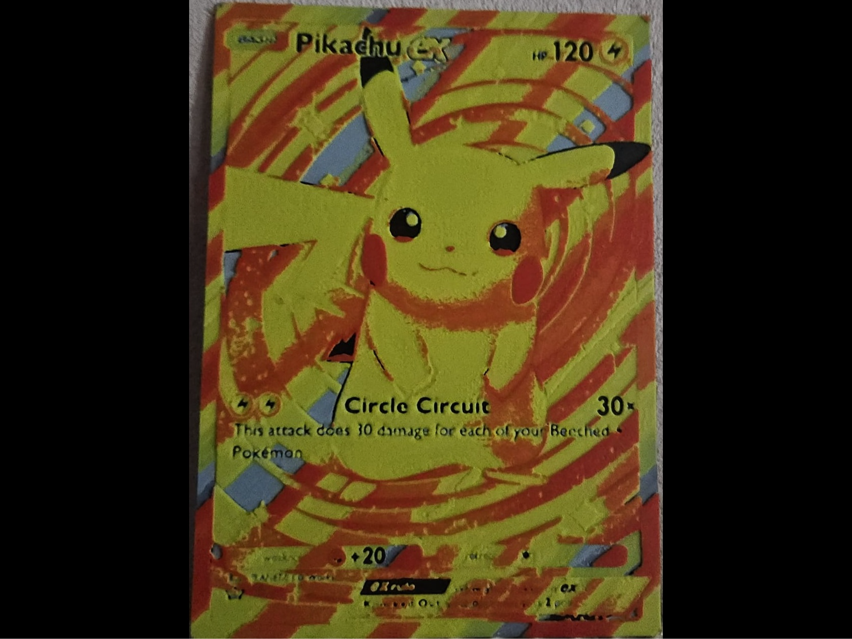 Pikachu Ex Card - Hueforge