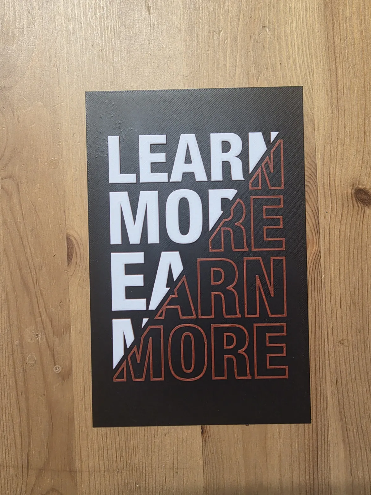 Learn More Earn More Hueforge