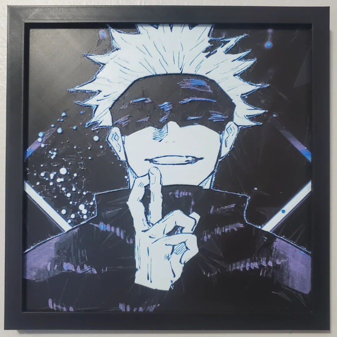 Satoru Gojo Jujutsu Kaisen Anime HueForge