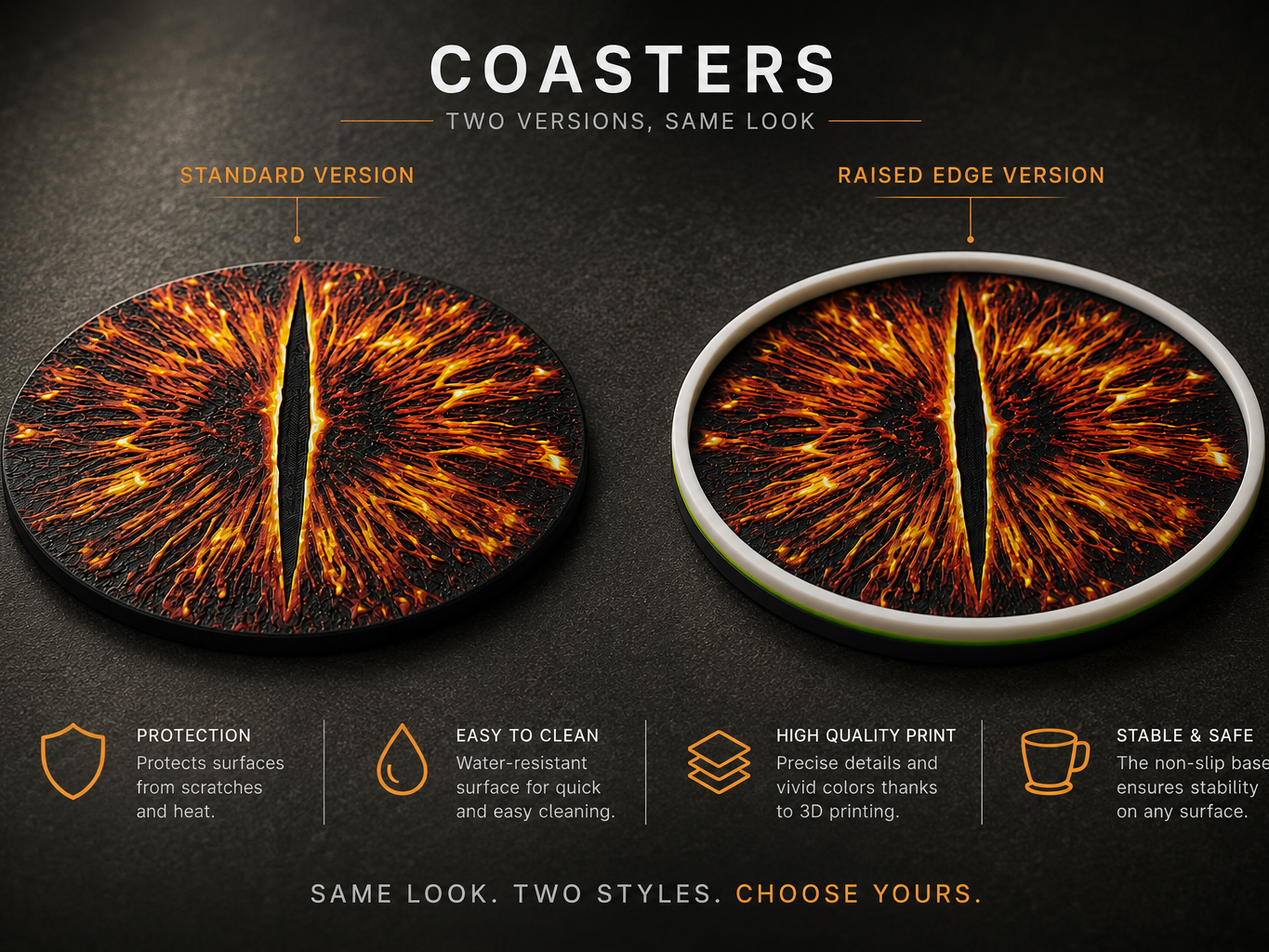 Dragon Eye Coaster | Sauron Inspired