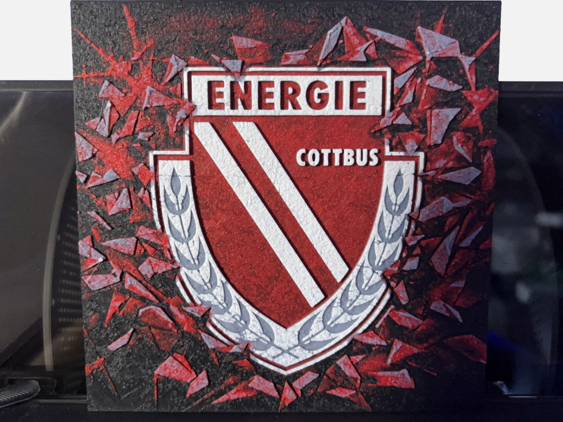 Energie Cottbus Graffiti Hueforge