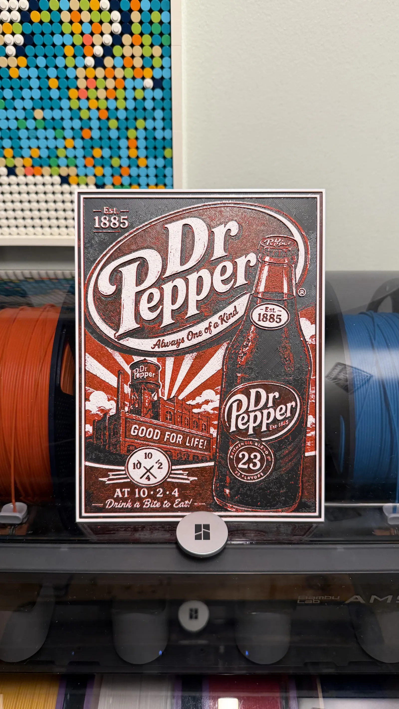 Dr Pepper Poster Style HueForge