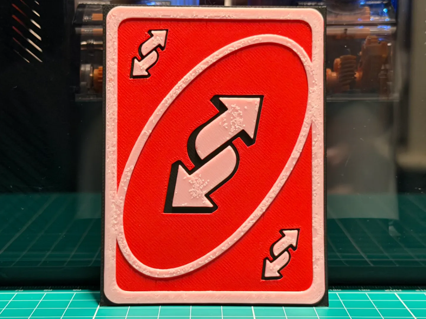 Red Reverse Uno Card Art