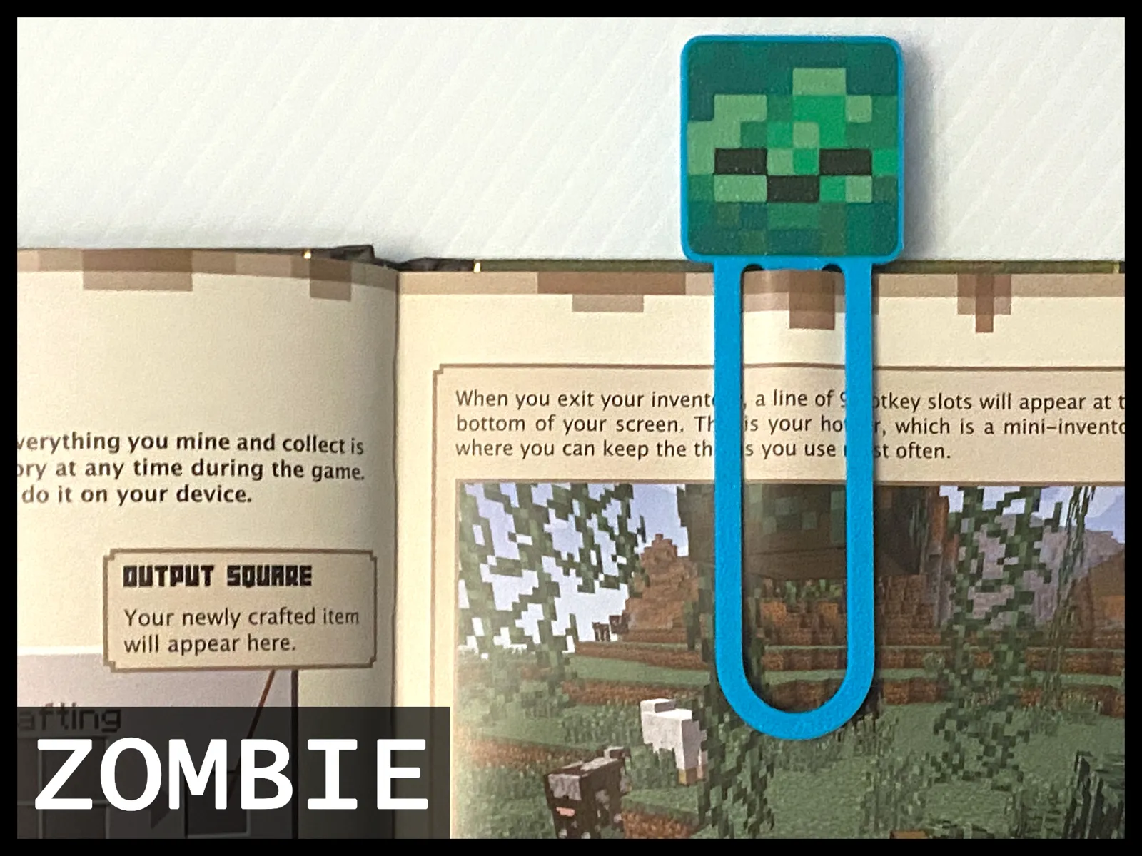 Zombie Bookmark - Minecraft