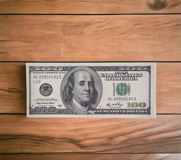 100 Dollar Bill Hueforge