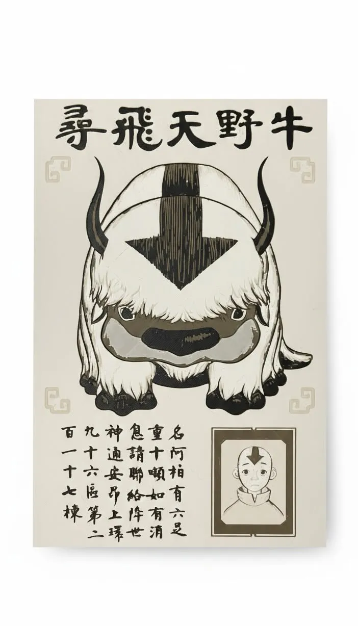 Avatar The Last Airbender : Wanted Poster