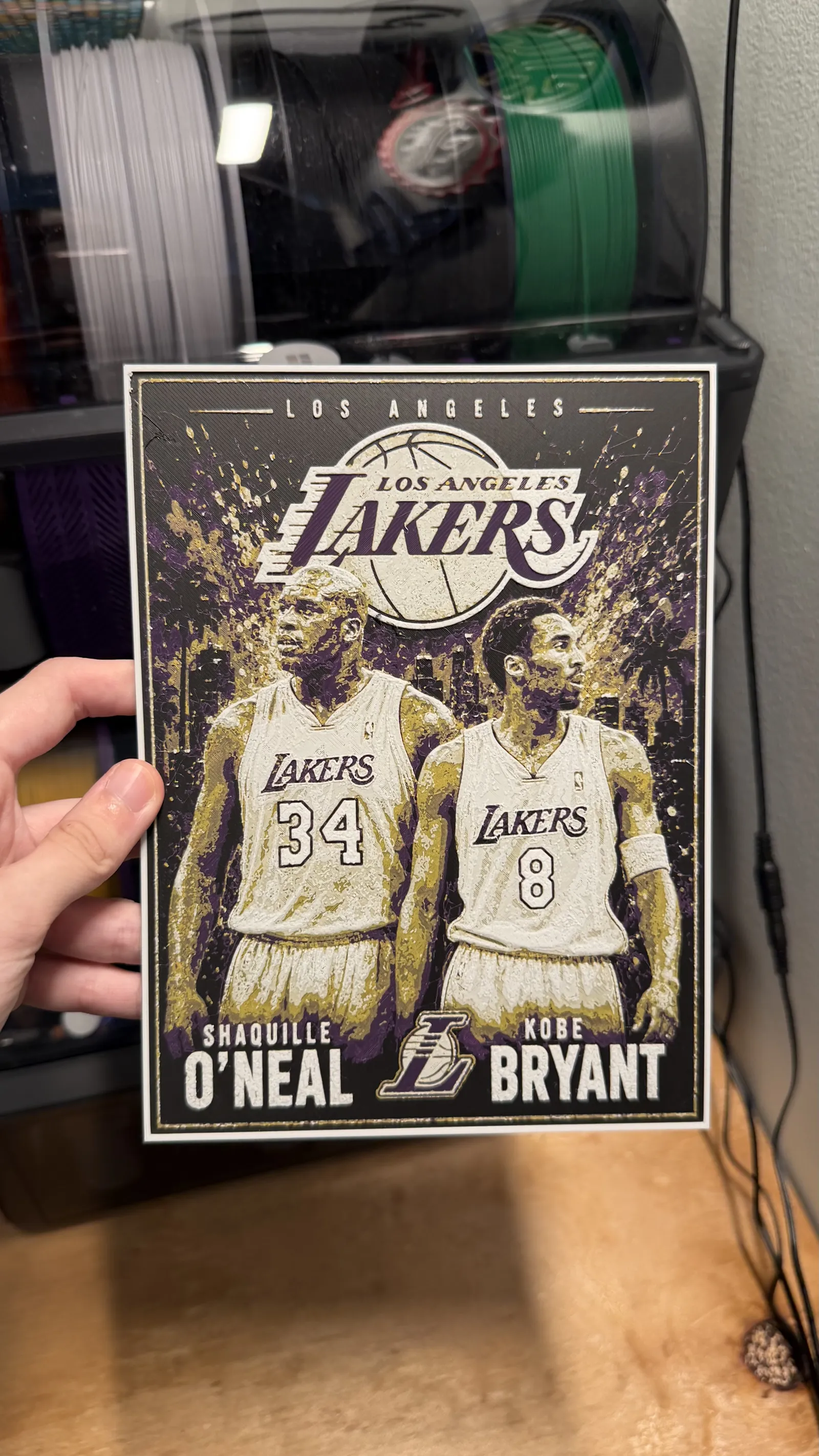 Kobe and Shaq Poster HueForge