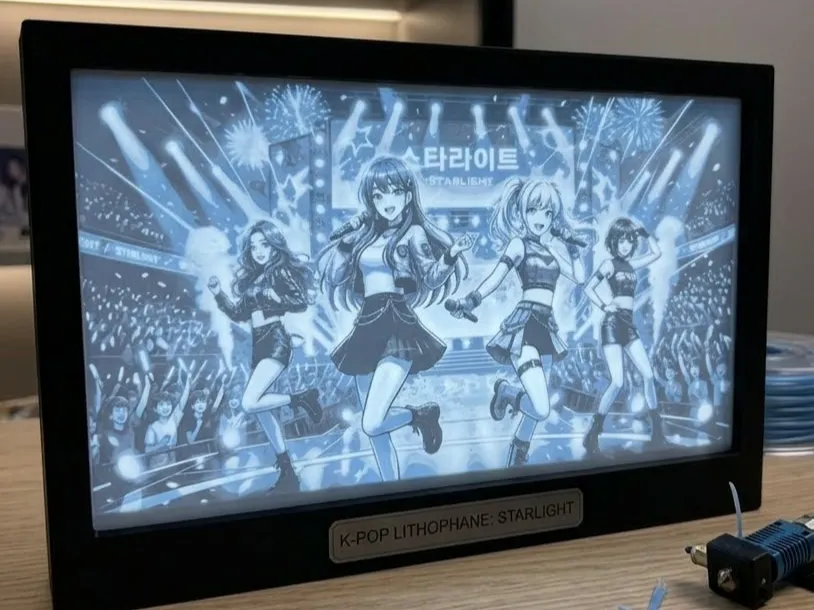 K-Pop Group "STARLIGHT" Lithophane Lightbox