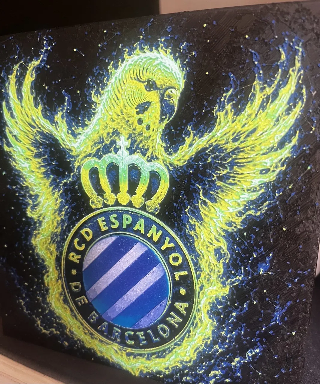 Hueforge Escudo del RCD Espanyol