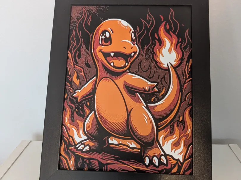 Charmander Pokemon 6x8 Hueforge