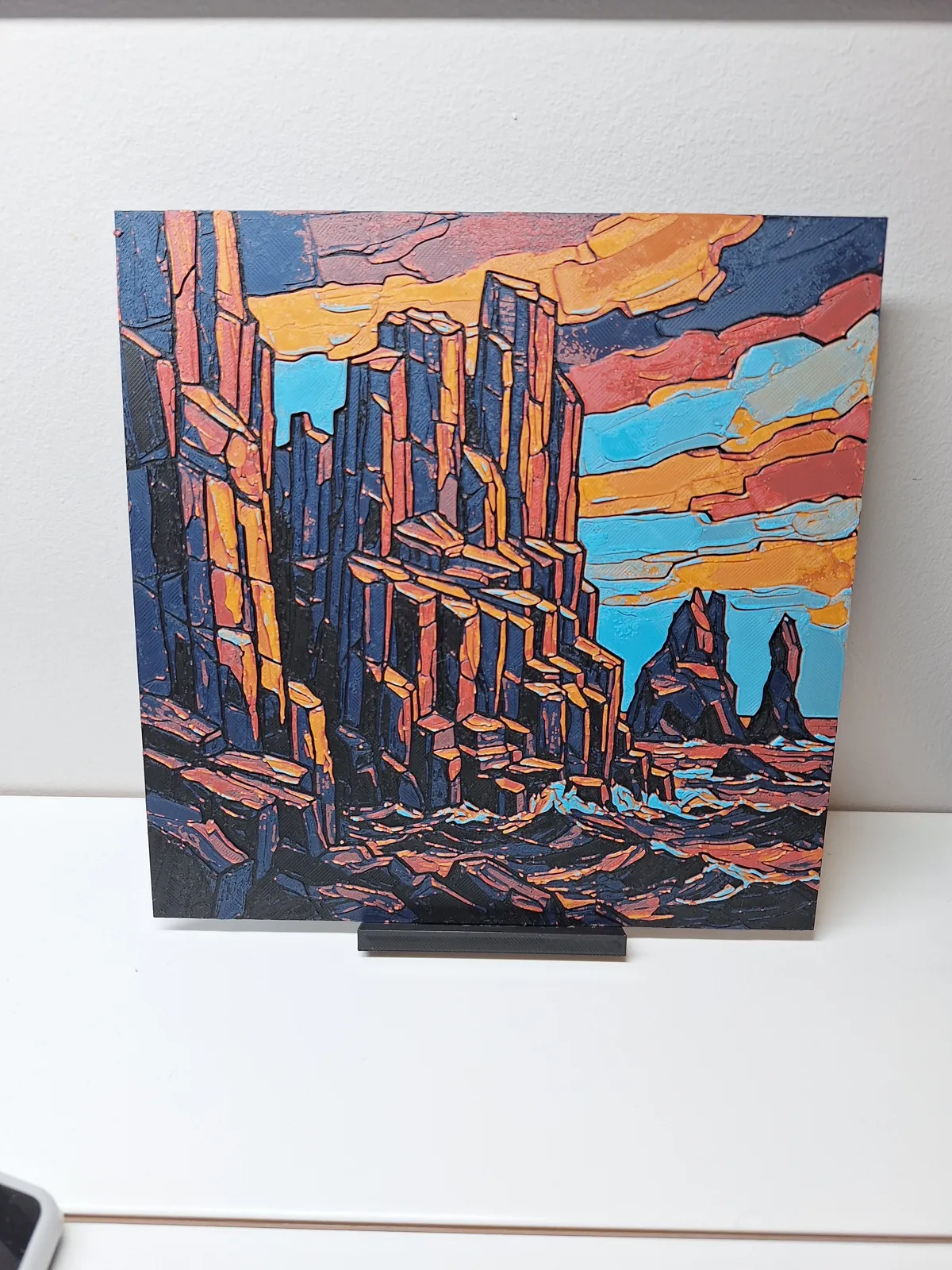 Basalt Ocean Sunset - Hueforge