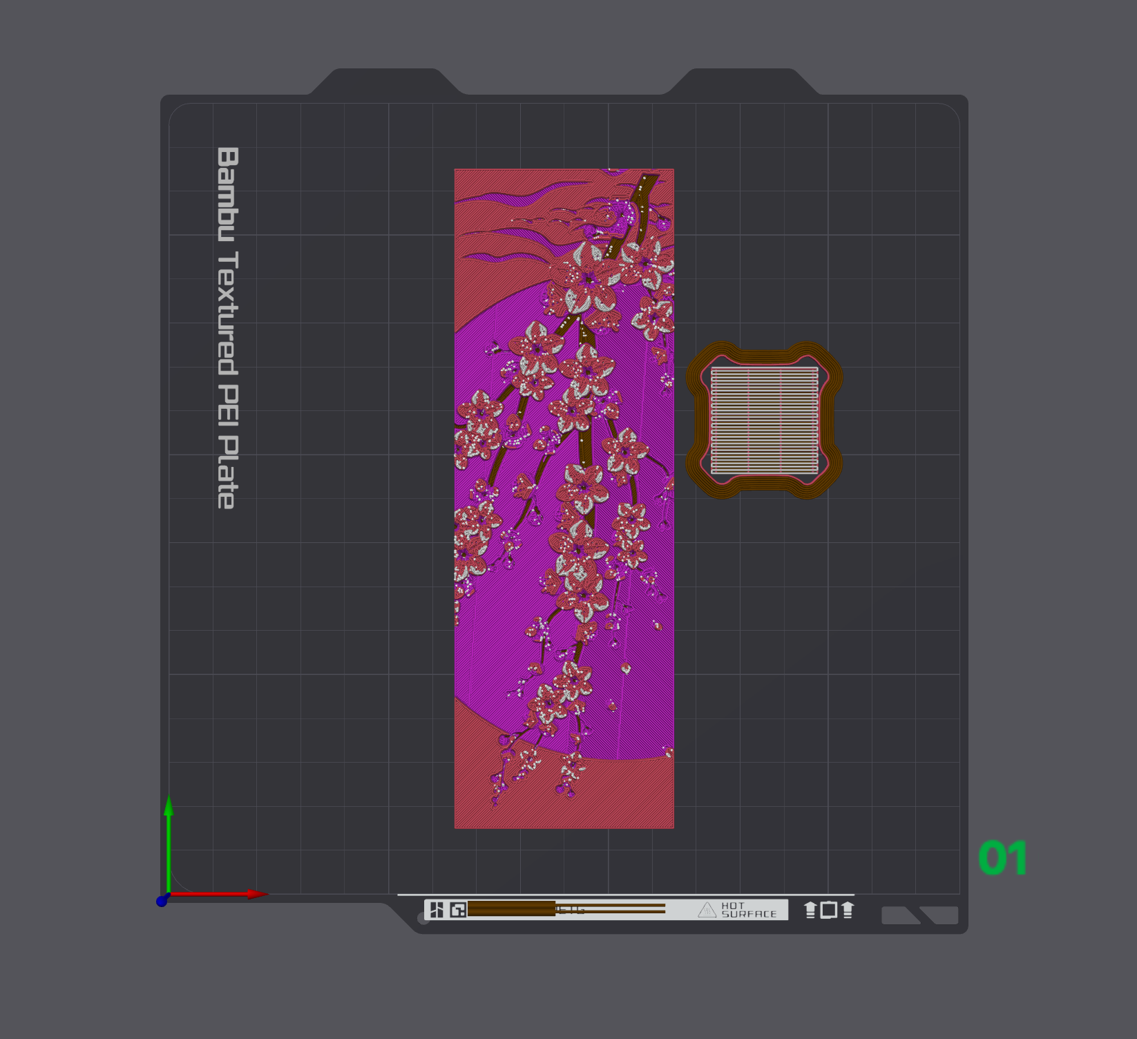 Cherry Blossom | HueForge Bookmark