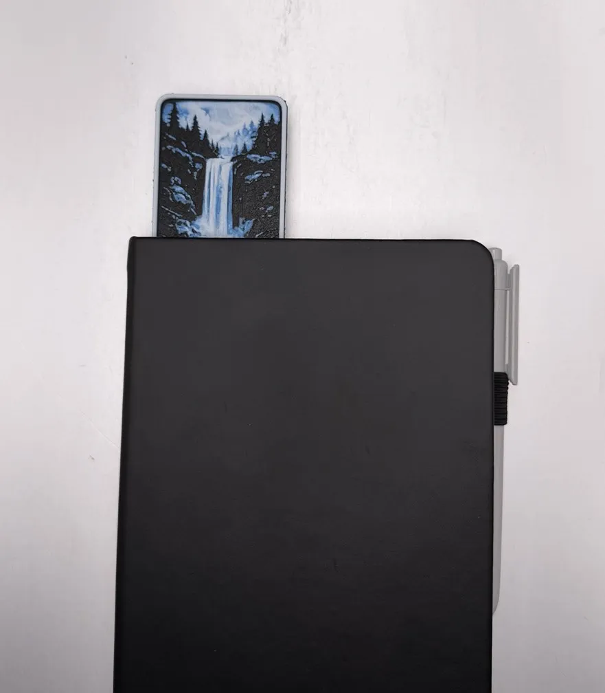 Waterfall Inkfall Bookmark - Hueforge