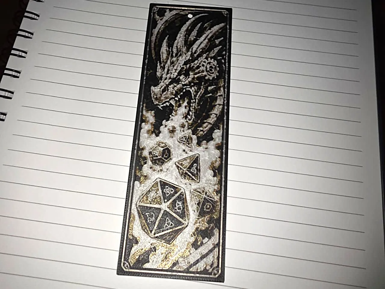 Clockwork Dragon’s Roll – HueForge Bookmark
