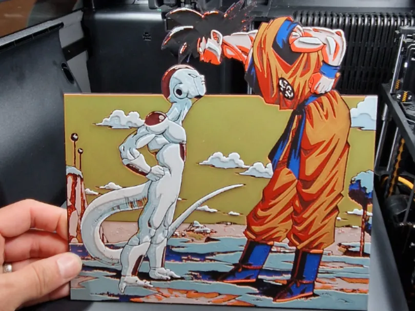 Dragon Ball Z Hueforge - Goku Vs Freeza