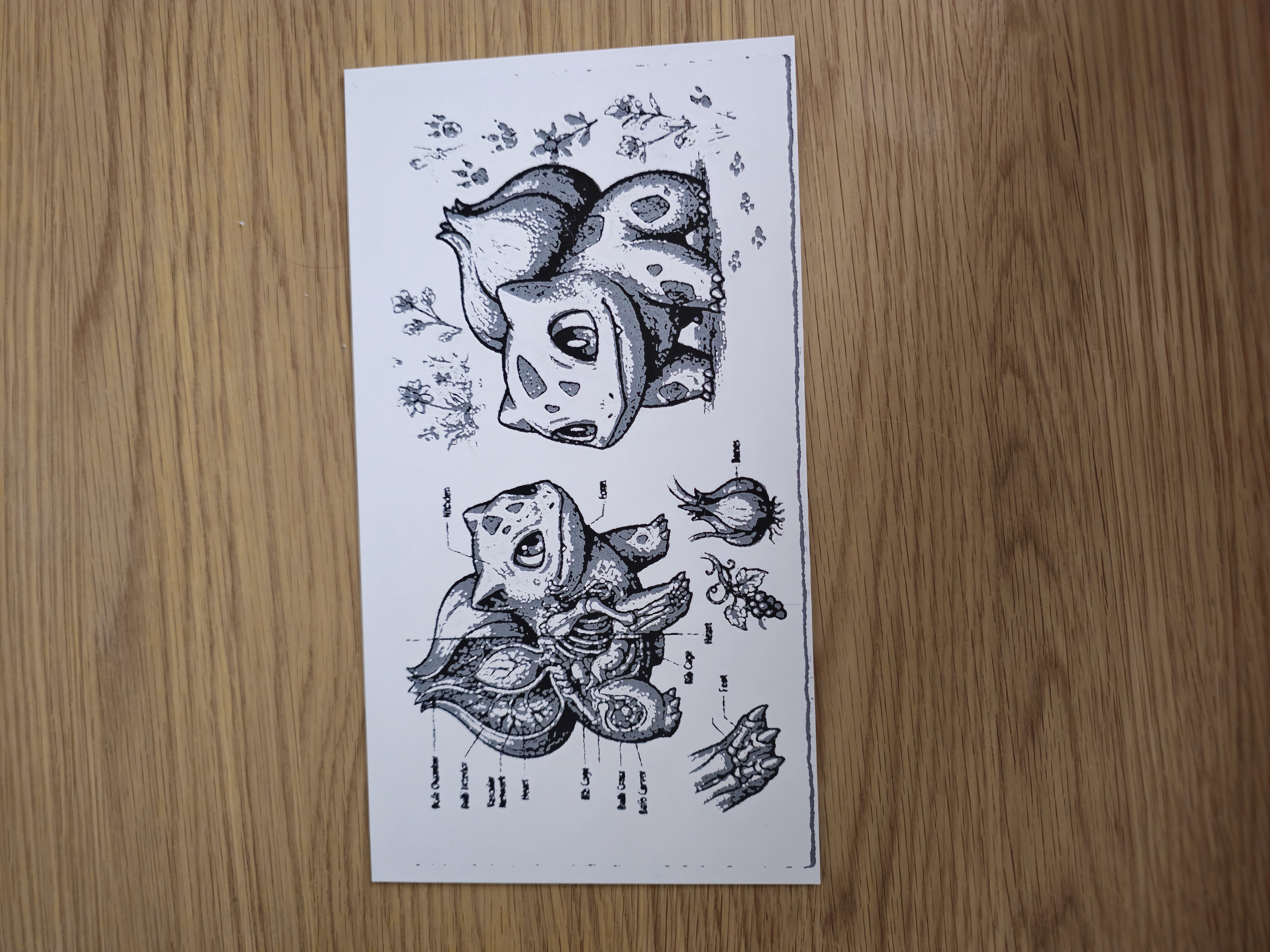 #001 Bulbasaur field sketch kromacut