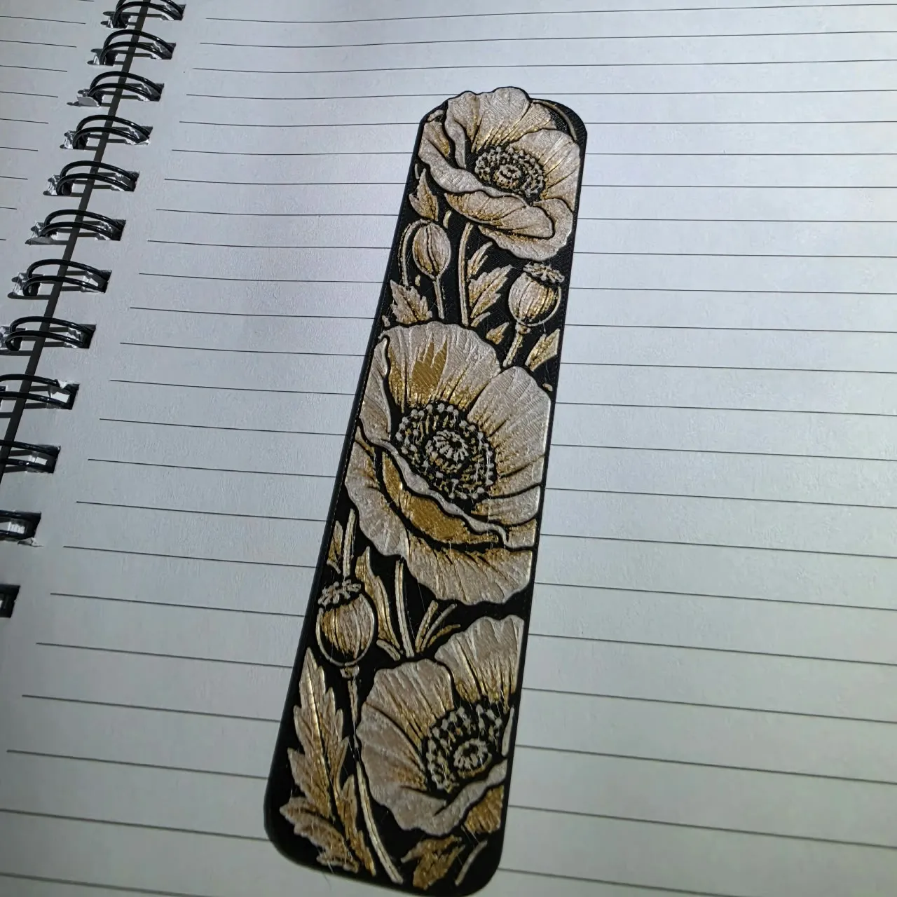 Botanical Poppies – HueForge Bookmark