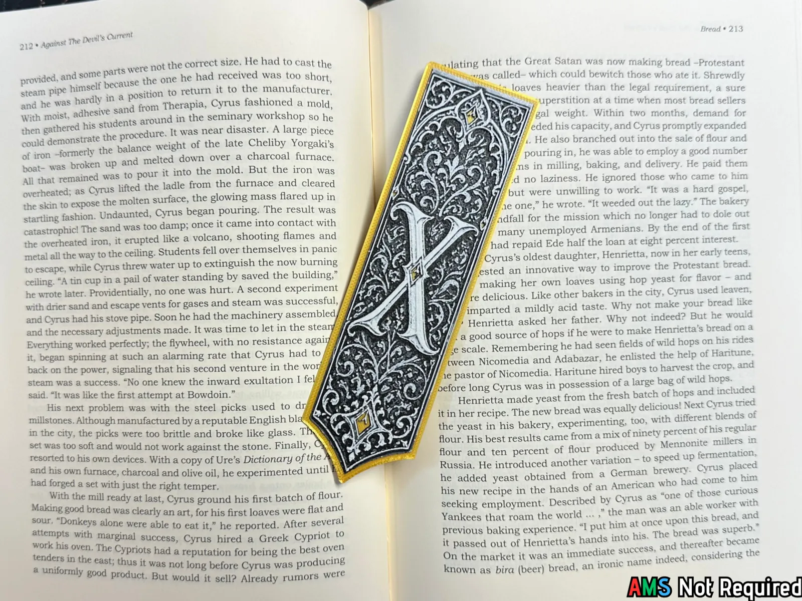 Gothic Letter X Bookmark - HueForge Alphabet