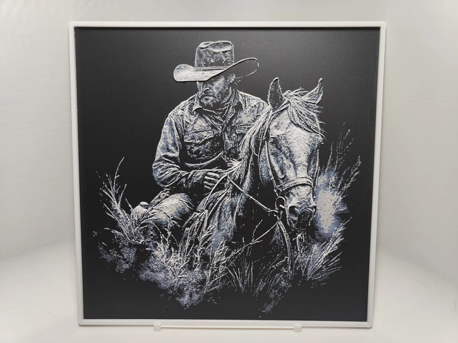 Cowboy on Horse - Hueforge
