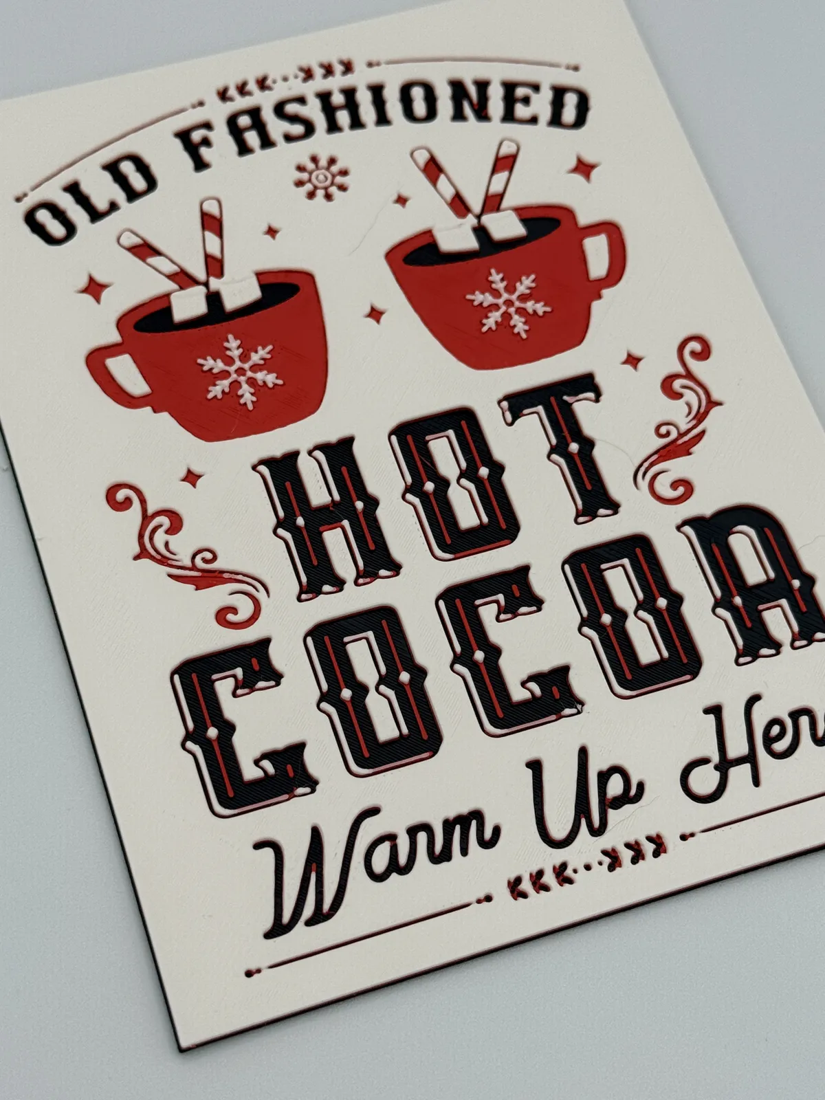 Hot Cocoa Sign Hueforge