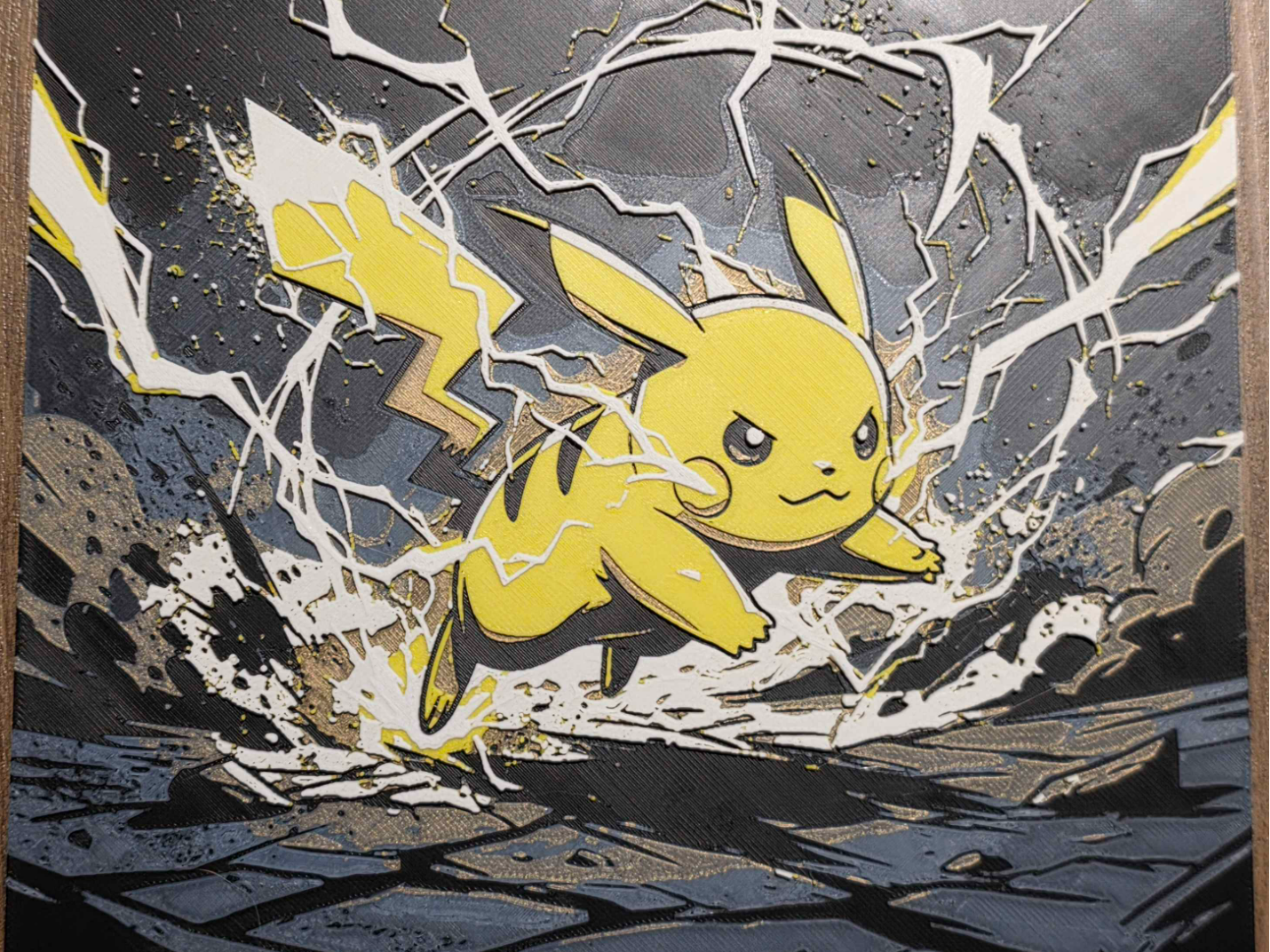 Pikachu Lightning Attack - HueForge