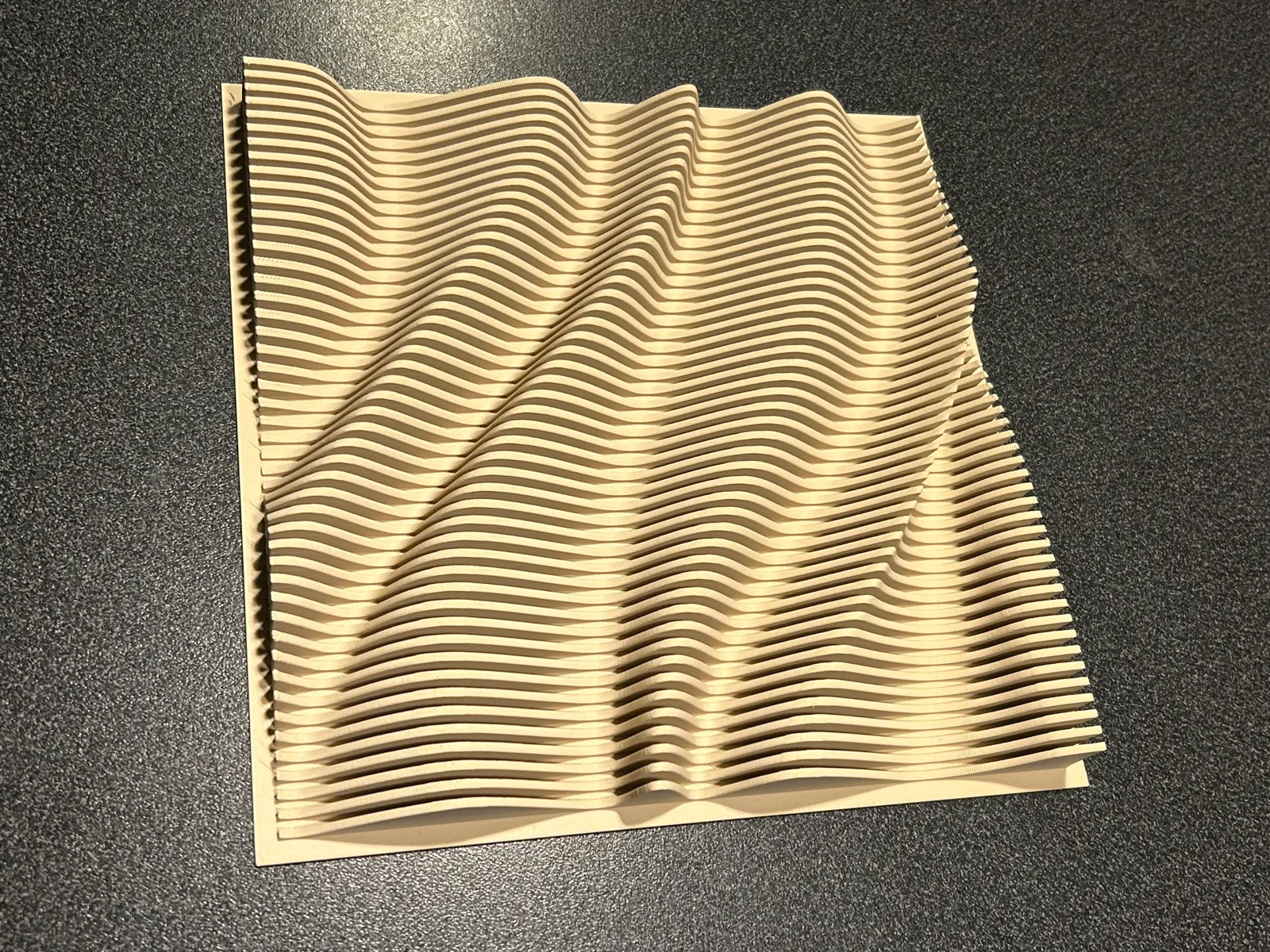 Organic sand wave wall art