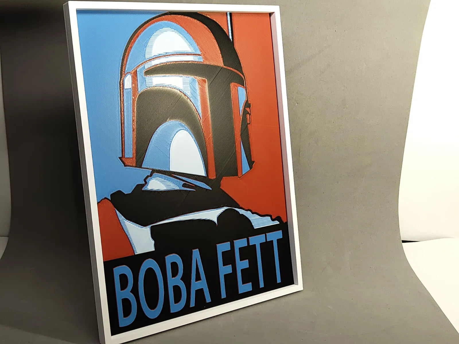 Inspered by Boba Fett 3D picture 18x24* Hueforge