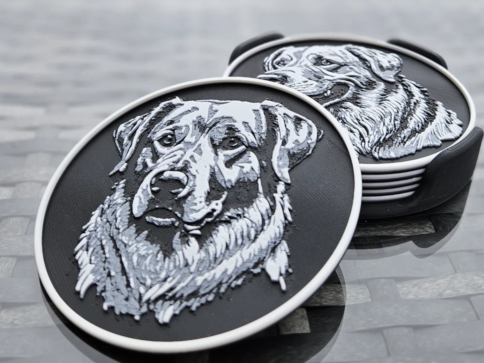 Golden Retriever Coaster Set - Hueforge