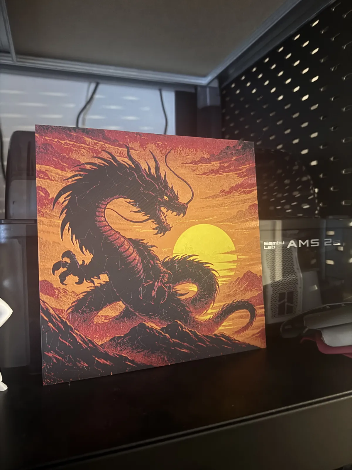 Hueforge dragon