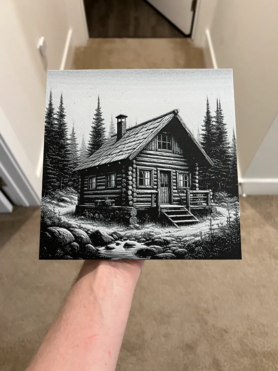 Cabin Art Hueforge