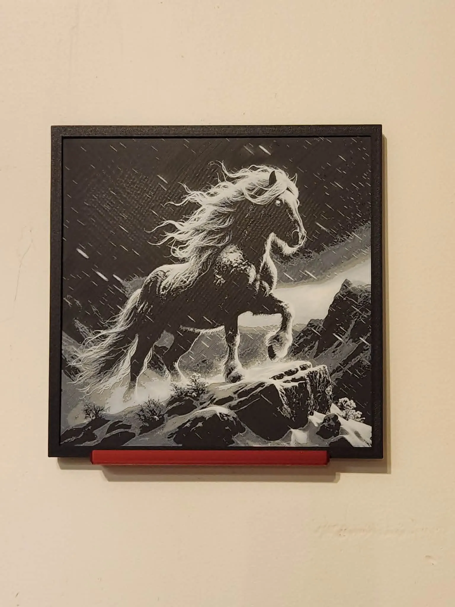 Wild Snow Horse HueForge