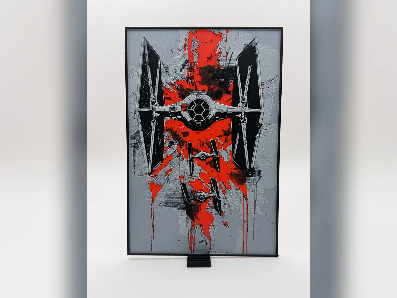 Star Wars TIE Fighter Splatter Art HueForge Print