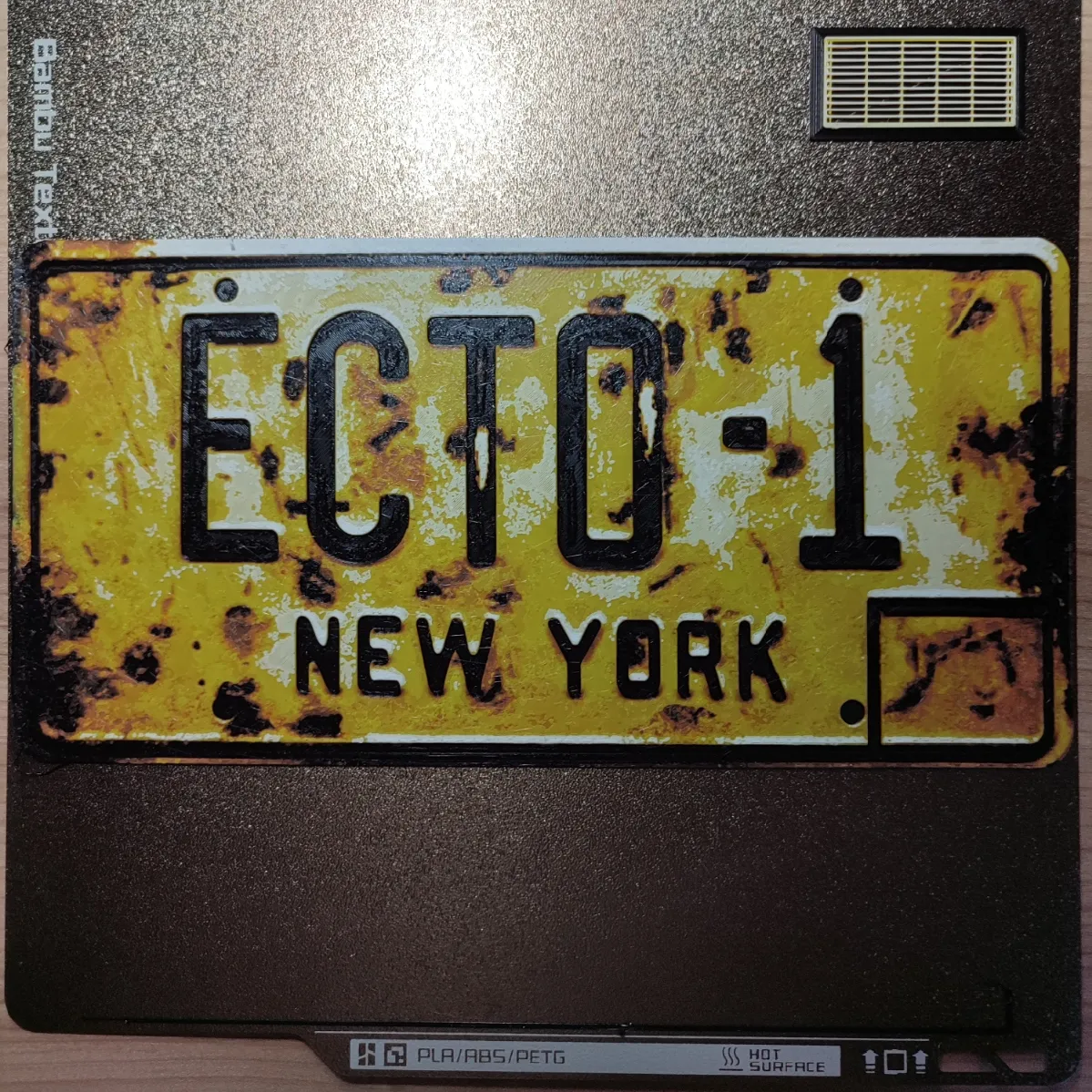 4-color HueForge Ghostbusters Ecto-1 License Plate