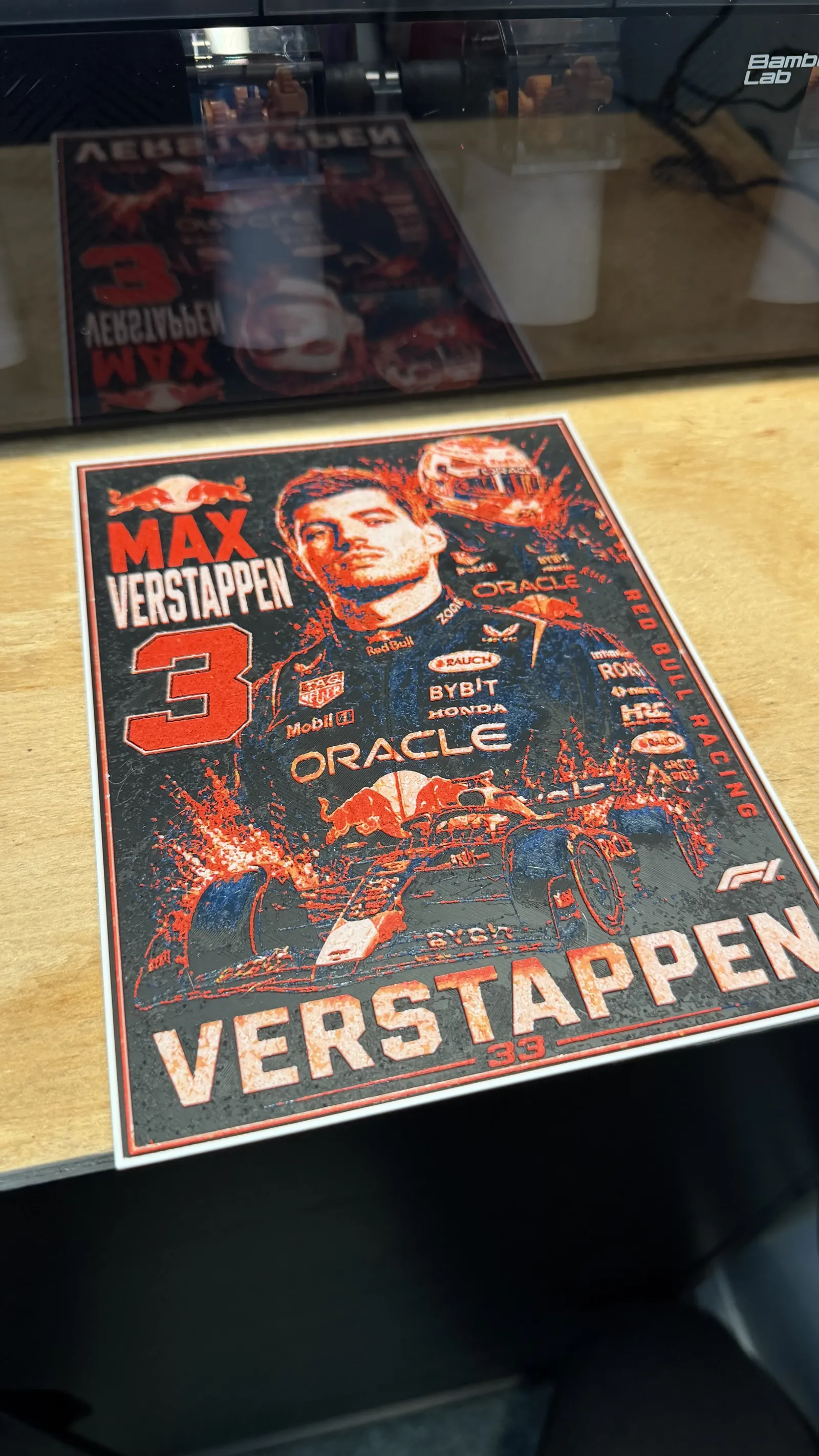 Max Verstappen Poster HueForge