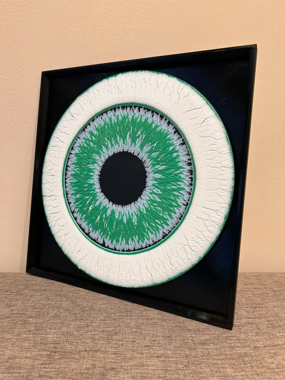 HueForge Quadro - Olho, Fundo de Olho, Moldura