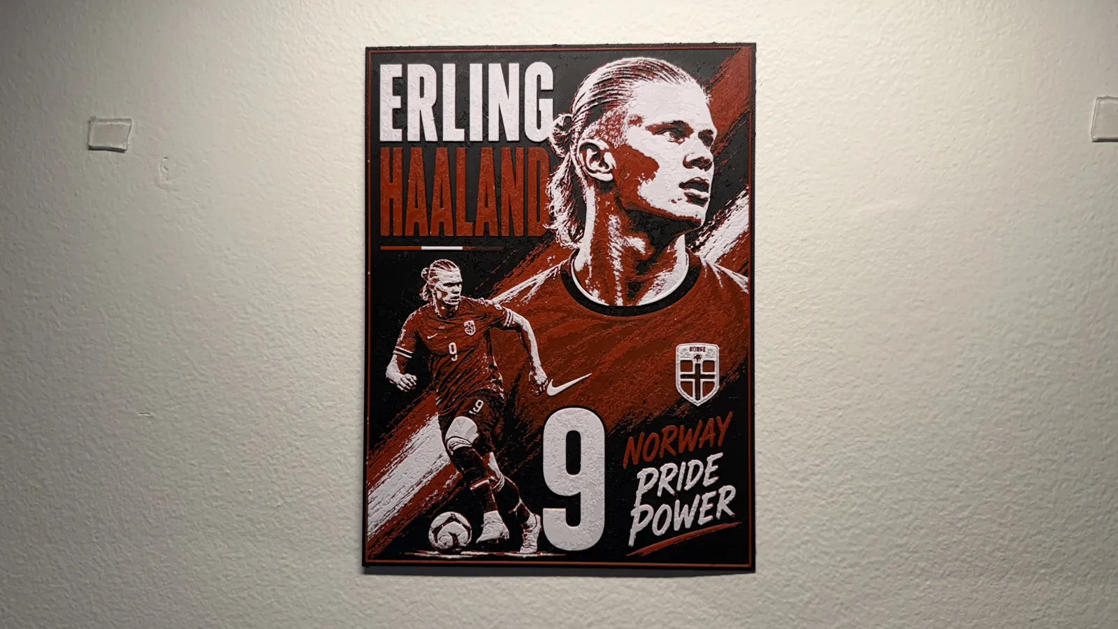 Norway Erling Haaland World Cup Poster HueForge