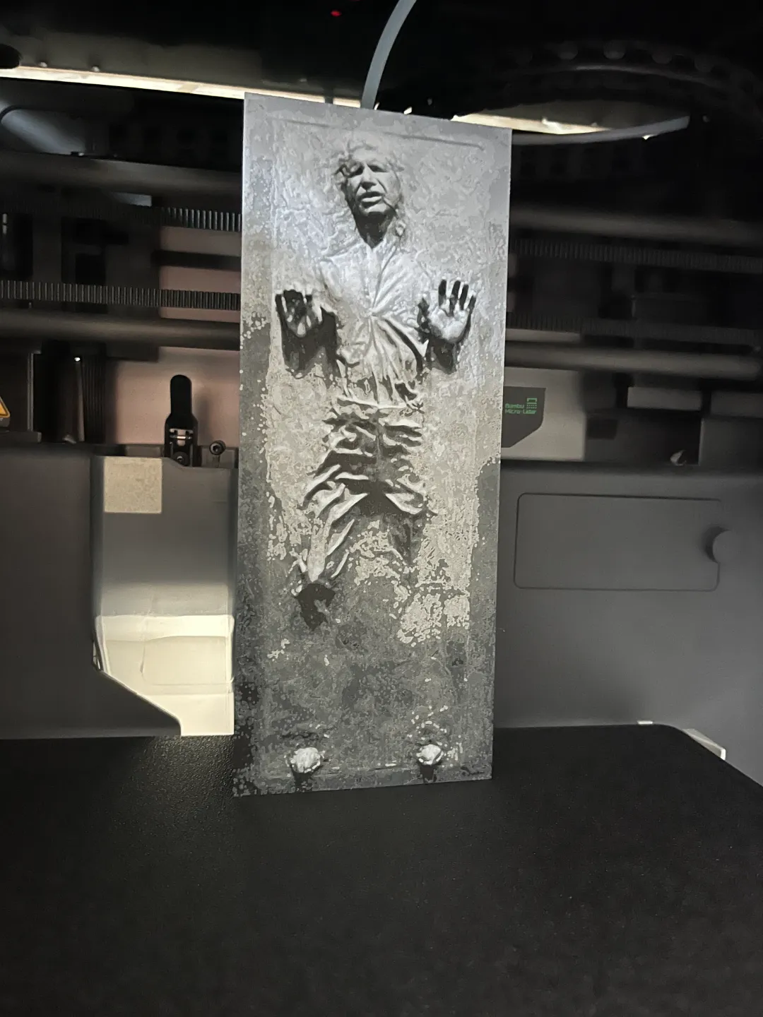 Han Solo Carbonite (Filament Painting)