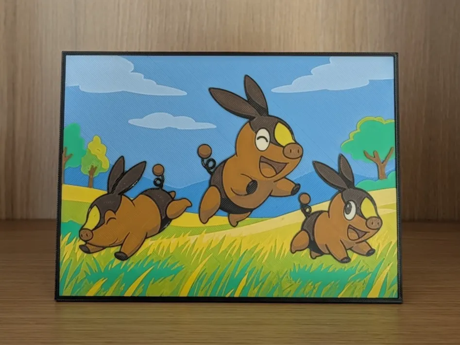Tepig Hueforge & Frame